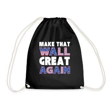 USA GREAT AGAIN - Sac de sport léger - noir - Devant