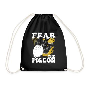 pigeon fancier pigeon bird lover pigeon - Drawstring Bag - black - Front