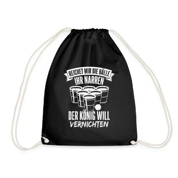 Bière Boire de la bière Plaisir Beer Pong Houblon Boire Boire des boissons - Sac de sport léger - noir - Devant