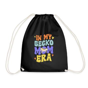 Leopard Gecko Reptile Pet Gecko - Drawstring Bag - black - Front