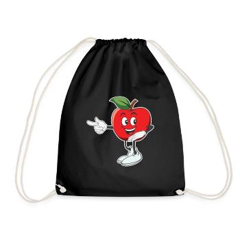 Apple Cute Apple Butter Picker Apple - Drawstring Bag - black - Front