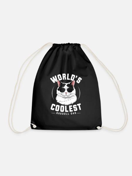 Katze Ragdoll Geschenk - Turnbeutel - Schwarz