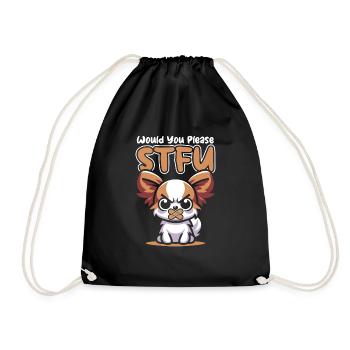 Papillon tais-toi, s’il te plaît, tais-toi - Sac de sport léger - noir - Devant
