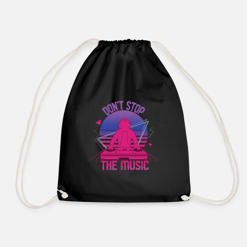 N’arrêtez pas la musique Hard Techno Dark Tekno - Sac de sport léger - noir