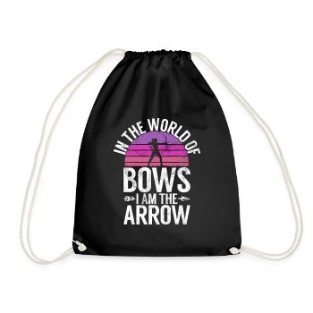 Tir à l’arc Chasse à l’arc Filles Chasse à la flèche - Sac de sport léger - noir - Devant