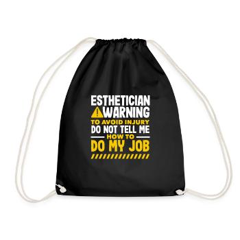 Soins de la peau Cosmétiques esthéticiennes - Sac de sport léger - noir - Devant