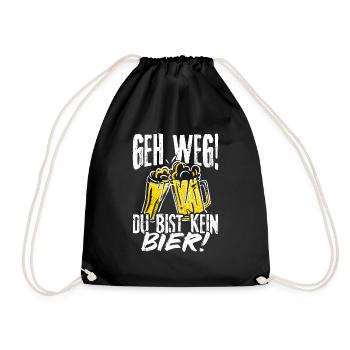 Bière Boire Bière S’amuser Pub Houblon Boire Boire - Sac de sport léger - noir - Devant