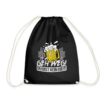 Bière Boire Bière S’amuser Pub Houblon Boire Boire - Sac de sport léger - noir - Devant