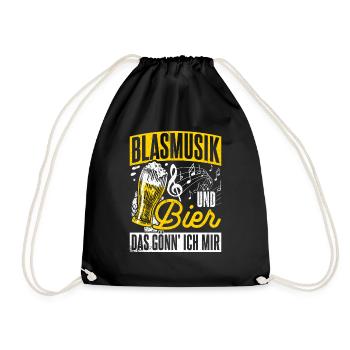 De la musique de cuivres et de la bière, c’est ce que je m’offre lors d’une tournée de beuveries - Sac de sport léger - noir - Devant