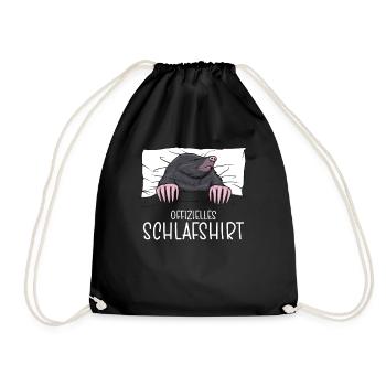 Pyjama officiel Chemise de nuit Molé - Sac de sport léger - noir - Devant