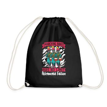 Fan Driving Train Spielmannszug Skeleton - Drawstring Bag - black - Front