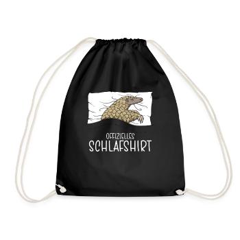Pyjama pangolin officiel de la chemise de nuit - Sac de sport léger - noir - Devant