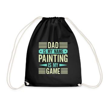 House Painter Dad Unique Gifts - Turnbeutel - Schwarz - Vorne