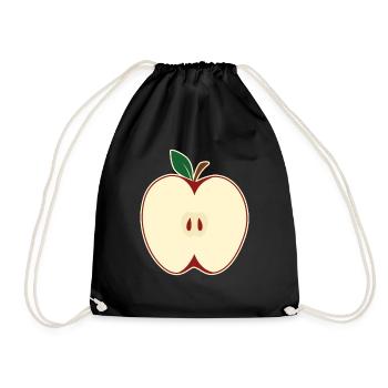 Apple Picking Slice Apple Butter Picker Apple - Drawstring Bag - black - Front