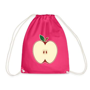 Apfel Pflücken Apfel Butter Pflücker Apfel - Turnbeutel - Fuchsia - Vorne