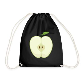 Apple Picking Slice Of Apple Butter Picker Apple - Drawstring Bag - black - Front