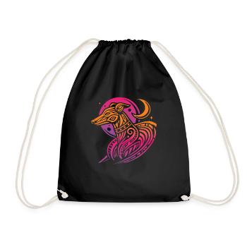 Greyhound Greyhound Tribal Phases de lune - Sac de sport léger - noir - Devant