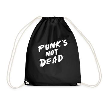 Punk ist nicht tot - Turnbeutel - Schwarz - Vorne