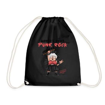 La meilleure grand-mère punk rock du monde - Old Punks Never - Sac de sport léger - noir - Devant