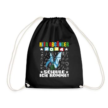Sortants de la garderie 2024 Inscription à l’école 2024 - Sac de sport léger - noir - Devant