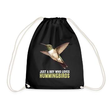 Hummingbird Kolibris Kolibri - Turnbeutel - Schwarz - Vorne