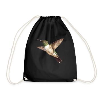 Hummingbird Kolibris Kolibri - Turnbeutel - Schwarz - Vorne