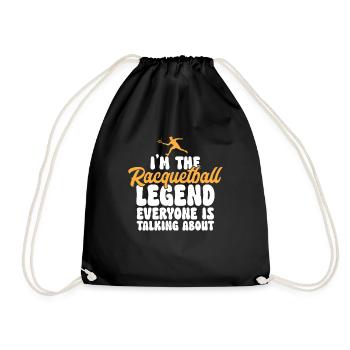 Joueur de racquetball Racquetball - Sac de sport léger - noir - Devant