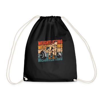 Weightlifting Weightlifting - Drawstring Bag - black - Front