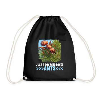 Ant Ameisen Ameise - Turnbeutel - Schwarz - Vorne