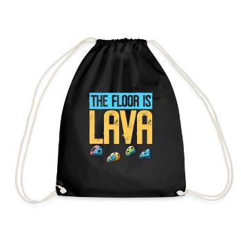 The ground is lava bouldering - Drawstring Bag - black - Front