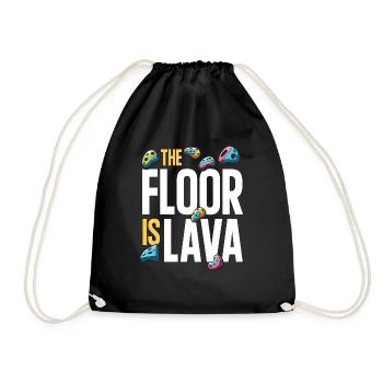 The ground is lava bouldering - Drawstring Bag - black - Front