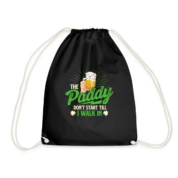 Le paddy ne commence pas avant que je n’entre - St Patrick - Sac de sport léger - noir - Devant
