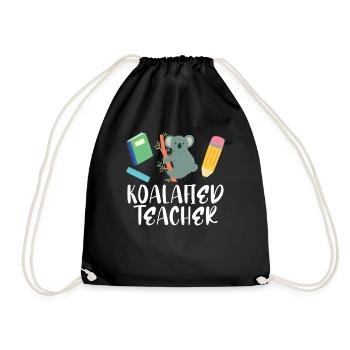 Koalafied Teacher Proud School Teacher Koala cute - Turnbeutel - Schwarz - Vorne