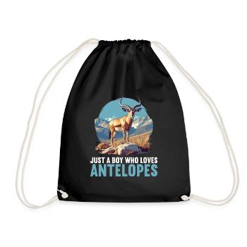 Antelope Antilopen Antilope - Drawstring Bag - black - Front