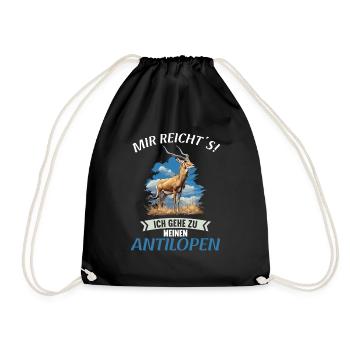Antelope Antilopen Antilope - Drawstring Bag - black - Front