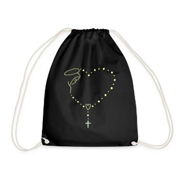 Vierge Marie Jésus Bible Religion chrétienne Madone - Sac de sport léger - noir - Devant