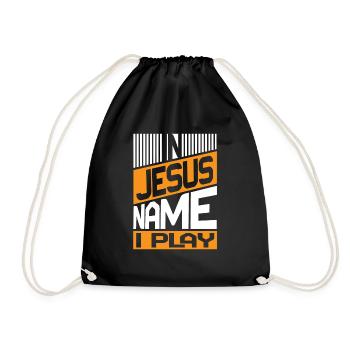 Klavier Christliche Musik Jesus Pianist Gott - Turnbeutel - Schwarz - Vorne