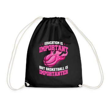 Le basket-ball est plus important - Sac de sport léger - noir - Devant