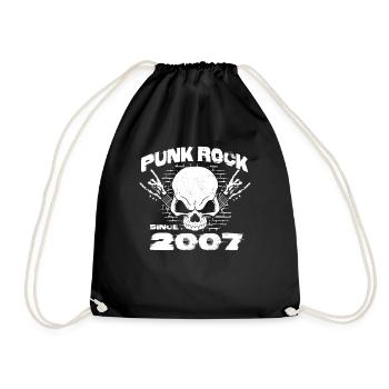 Punk Rock depuis 2007 - Skull Rock Hands 17ème - Sac de sport léger - noir - Devant