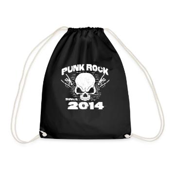 Punk Rock depuis 2014 - Skull Rock Hands 10ème - Sac de sport léger - noir - Devant
