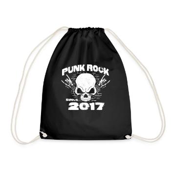 Punk Rock depuis 2017 - Skull Rock Hands 7ème - Sac de sport léger - noir - Devant
