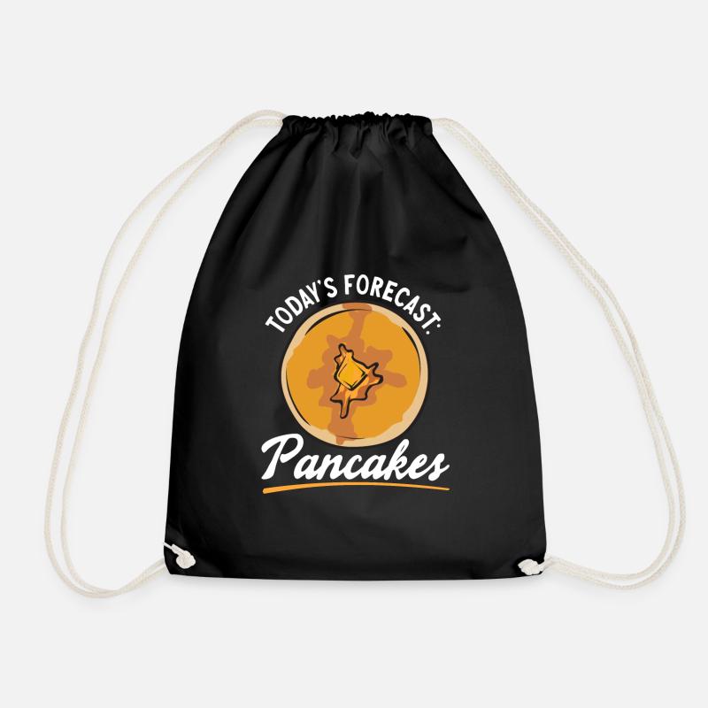 Pancake Frühstück Pfannkuchen - Turnbeutel - Schwarz