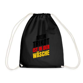 My jersey is in the wash - Drawstring Bag - black - Front