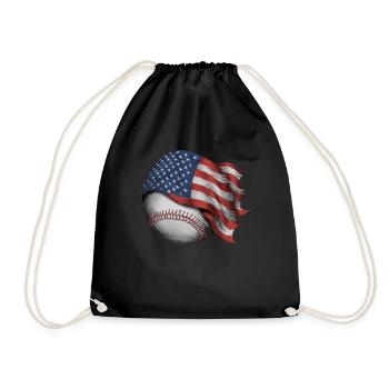 Baseball Hommes Femmes Enfants Joueur Lanceur Softball - Sac de sport léger - noir - Devant