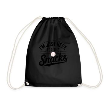 Baseball Men Women Kids Player Pitcher Softball - Turnbeutel - Schwarz - Vorne
