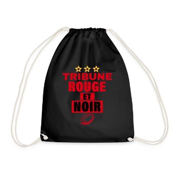 Rugby Toulon Supporter Tribune Noir Et Rouge Homme - Turnbeutel - Schwarz - Vorne