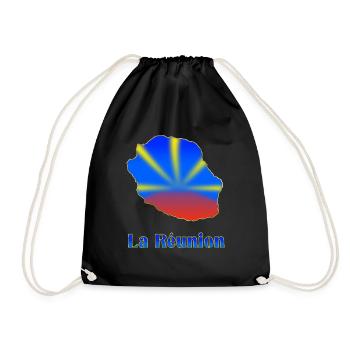 Merveilleux Drapeau La Réunion Fierté Homme Femme - Sac de sport léger - noir - Devant