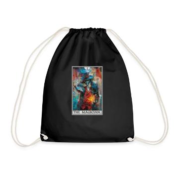 Tarotkarte The Magician Der Magier - Turnbeutel - Schwarz - Vorne