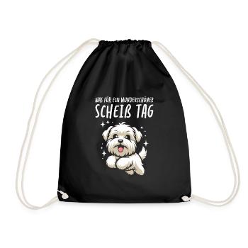 Wheaten Terrier Belle journée - Sac de sport léger - noir - Devant