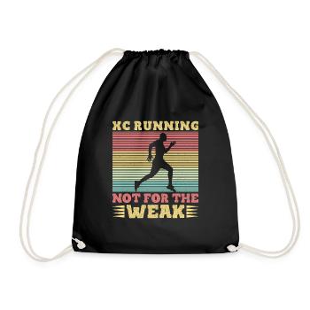 Cadeau de course XC amusant Édition XC Runner - Sac de sport léger - noir - Devant